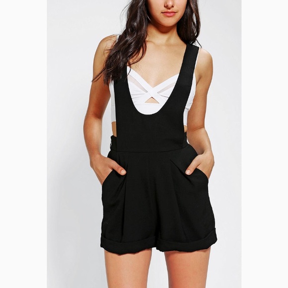 cameo Pants - Cameo Low Rider Black Short Overalls